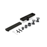 Desague lineal Acero Inox. Clásico Negro Mate 30 cm Atrim