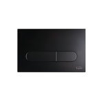 Tapa Doble Tecla Rectangular Bordes Redondos Negro Ferrum