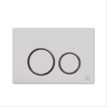 Tapa Doble Tecla Ritmo Cromo Mate Suma 2 Ideal