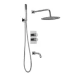 Juego Ducha Fabric Monocomando 3 Funciones Peirano 80-200C