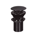 Sopapa Click-Clak PVC Negra Rosca 11/4" Ideal