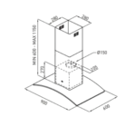 Campana Isla Lacar Cristal Tst - Imagen 2
