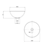 Bacha Circular 32x32x15 Peirano - Imagen 2