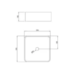 Bacha Cuadrada 37x37x13 Peirano - Imagen 2