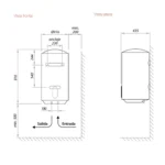 Termotanque Eléctrico TED 80L Peisa - Imagen 3