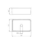 Bacha Rectangular 37x24x12 Peirano - Imagen 2