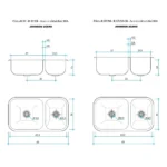 Bacha Cocina R 37 Johnson (63x34x15-18) - Imagen 4