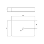 Bacha Rectangular 61x41x12 Peirano - Imagen 2