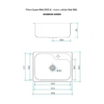 Bacha Cocina Luxor SI55 A Johnson (55x42x20) - Imagen 4