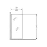 Mampara Alta Rebatible Khios Ferrum - Imagen 2