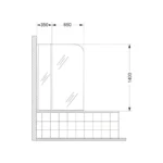 Mampara Baja Rebatible Khios Ferrum - Imagen 2