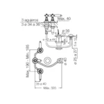 Juego Bide Vermont Lever Fv 0295/83L - Imagen 2