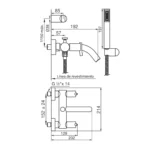 Juego Exterior Ducha Libby Fv 0112/39A - Imagen 2