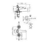 Juego Para Lavatorio Vermont Fv 0207/83L - Imagen 2