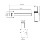 Descarga Extensible C/Sifón Cuadrado FV 0242.03 - Imagen 4