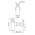Descarga Extensible C/Sifon Minimalista Fv 0242.01 - Imagen 4