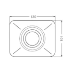 Tapa Tecla Antivandalica para Valvula de Descarga FV 0349 - Imagen 2