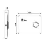 Tapa Tecla Slim para Valvula de Descarga FV 0378.02 - Imagen 4
