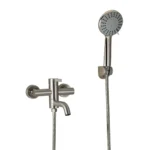 Juego Ducha Steel Monocomando Exterior Peirano 83-205