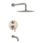 Juego Ducha Steel Monocomando Peirano 80-205