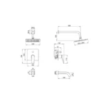 Juego Ducha Wave Monocomando Peirano 80-168 - Imagen 3