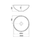 Bacha Apoyo Persis 32x32x12 Ferrum - Imagen 2