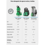 Bomba Desagote Rw Drain T 18/6-F - Imagen 2
