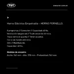 Horno Eléctrico Empotrar Fornello Tst - Imagen 4