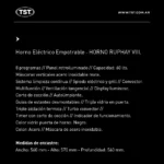 Horno Eléctrico Empotrar Ruphay VIII Tst - Imagen 4