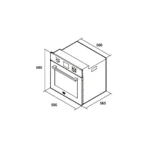 Horno Eléctrico Empotrar E-Luxe Steel Tst - Imagen 3