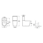 Inodoro Largo Rimless Inspira Roca - Imagen 2