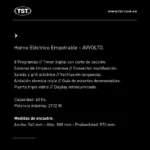 Horno Eléctrico Empotrar Avvolto Tst - Imagen 4