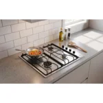 Plano acotado del anafe a gas Sulata IV TST: 590 mm de ancho por 510 mm de profundidad