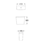 Depósito Apoyar Simple Descarga 6L Italiana Capea - Imagen 2