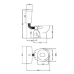 Depósito Colgar Doble Descarga 9L Andina Ferrum DWPXF-B - Imagen 2