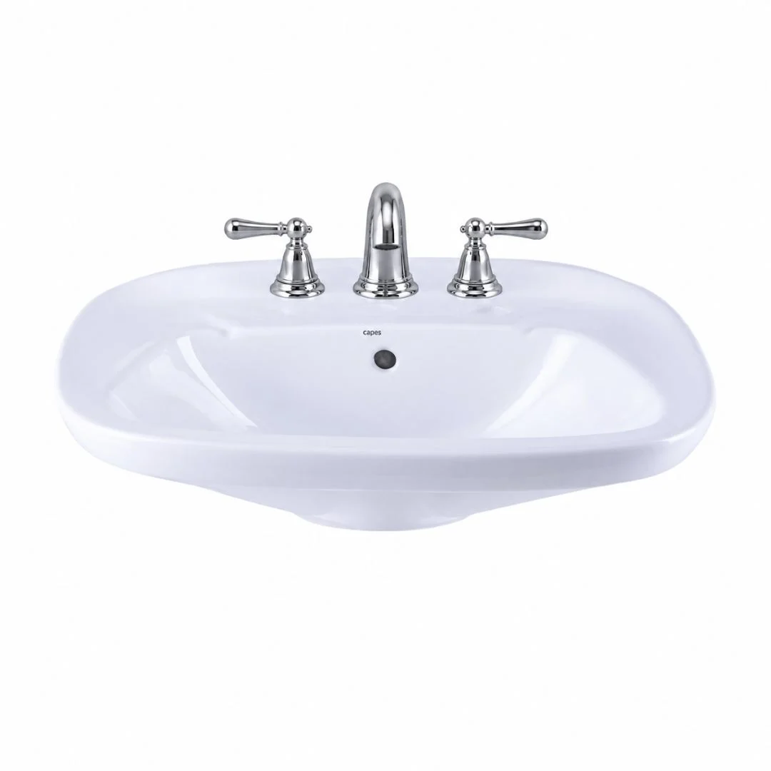 Lavatorio Pedestal Italiana 20x54x42 Capea (3) Lavatorio Pedestal Italiana 20x54x42 Capea - Imagen 1