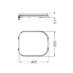 Tapa Asiento Inodoro Madera Bari Ferrum TKXM-B - Imagen 2