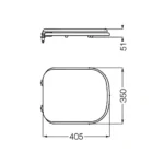 Tapa Asiento Inodoro Madera Bari Traful TKX-B - Imagen 2