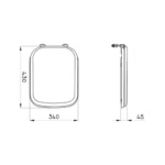 Tapa Asiento Inodoro Madera Limay Ferrum TYXM-B - Imagen 2