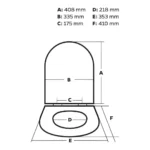 Tapa Asiento Inodoro Madera Meridian Derpla 45/11/140 - Imagen 2