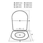 Tapa Asiento Inodoro Madera Monaco Derpla 15/11/130 - Imagen 2