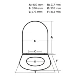 Tapa Asiento Inodoro Madera Murano Derpla 48/11/140 - Imagen 2