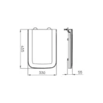 Tapa Asiento Inodoro Madera Trento Ferrum TEXC-B - Imagen 2