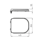 Tapa Asiento Inodoro Plástica Bari Ferrum TKSP-B - Imagen 2