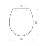 Tapa Asiento Inodoro Plástica Italiana Capea - Imagen 2
