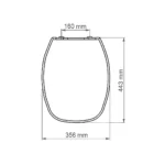 Tapa Asiento Inodoro Madera Monaco Roca 1065260001200 - Imagen 2