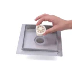 Desagüe Cuadrado Reversible Inox 10cm Ideal - Imagen 2