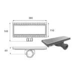 Desagüe Lineal Abs - Acero 30cm Ideal - Imagen 3