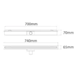 Desagüe Lineal Delgado 70cm Ideal - Imagen 3